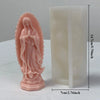 3D Virgin Mary Silicone Mold for Candles, Soap & Resin