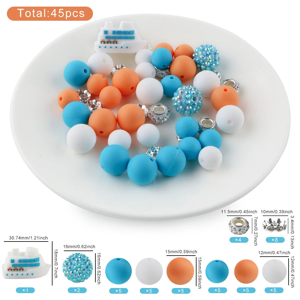 3D Animal Silicone Beads Set for Jewelry Making