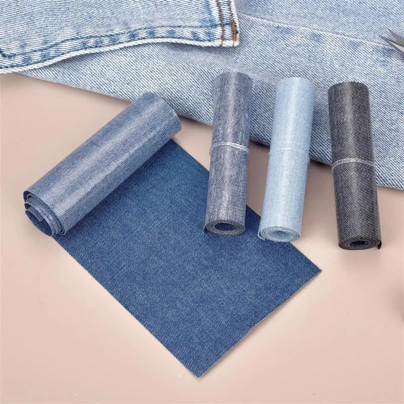 Denim Iron-On Repair Patches (8x51cm)