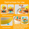 Instructions for using a duck doll reflex training toy showing installation and operation steps