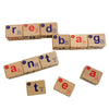 Wooden Magnetic Alphabet Blocks for Phonics and Spelling