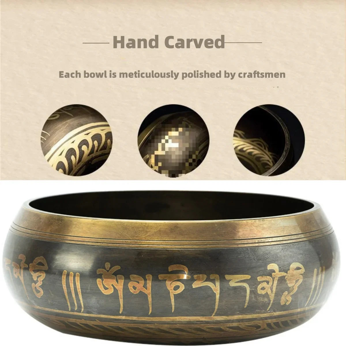 Tibetan Singing Bowl Set for Meditation and Relaxation
