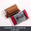 Two packs of OUMMAA wood plastic clay and rock plastic clay for modeling