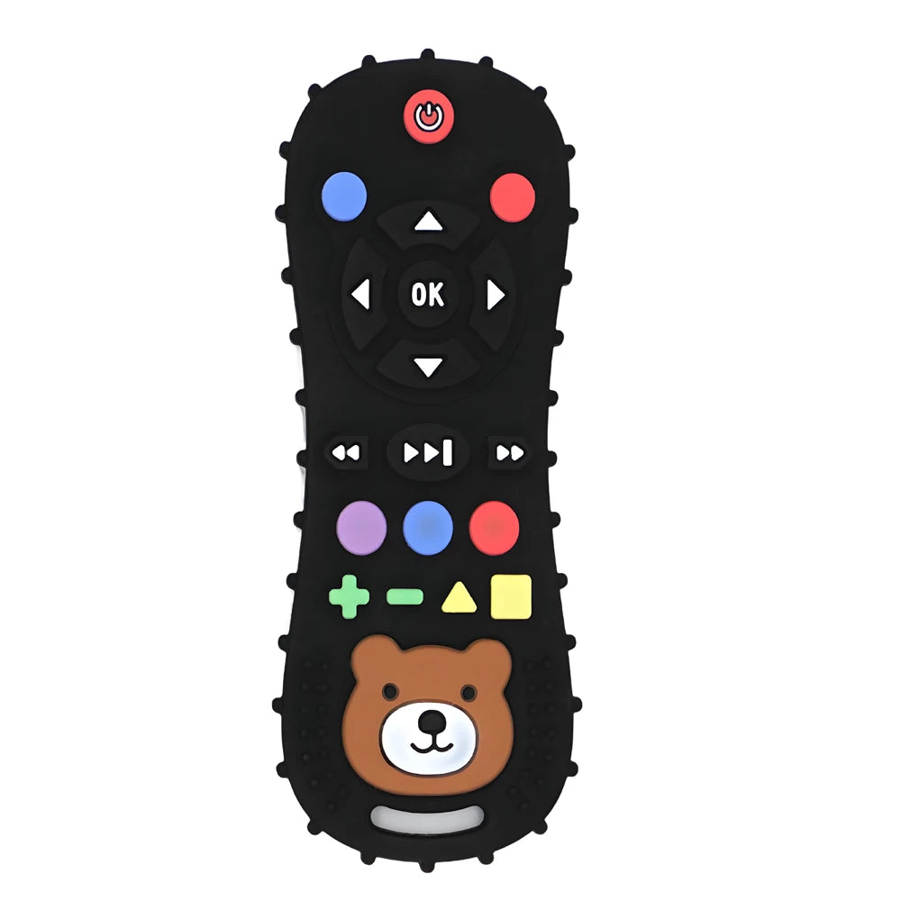 Silicone Baby Teether Remote Control with Anti-Eating Glove