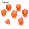 7-Piece Polyhedral Dice Set with Dual-Color Design for RPG and Tabletop Games