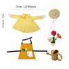 23-Inch Porch Goose Statue with Gardener Outfit and Accessories