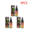 Three bottles of Toxic Bomb Super fart spray prank gag in black and orange packaging