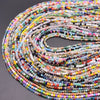 Mixed-Color Rondelle Glass Beads for Jewelry Making