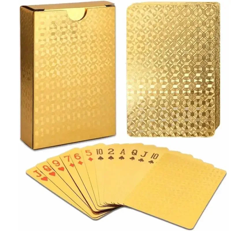 Gold Foil Playing Cards – Waterproof Matte Finish Deck