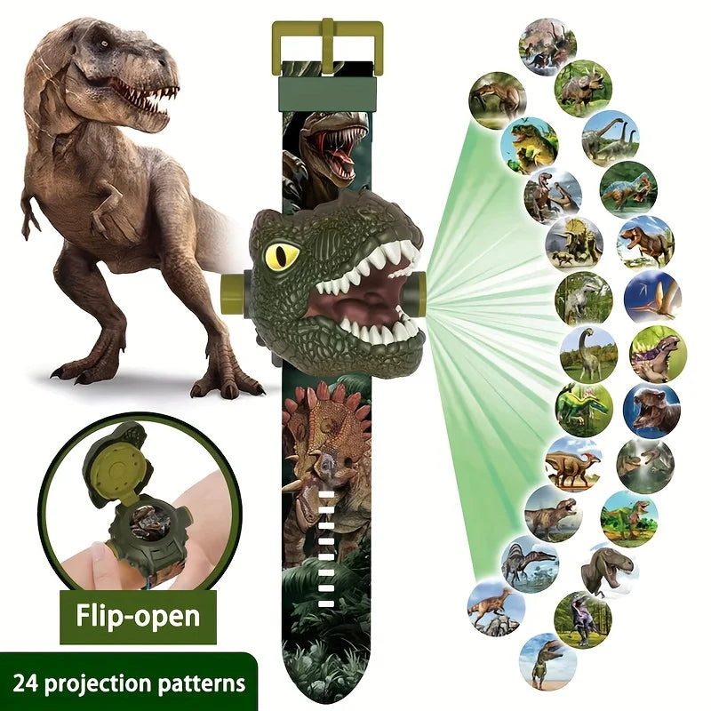 Kids 3D Dinosaur Projection Watch with Luminous Display