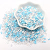 Festive Snowflake Polymer Clay Sprinkles for Crafts and Slime