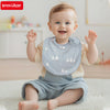Soft Cotton Baby Bibs (5-Pack) with U-Shaped Catch-All Design