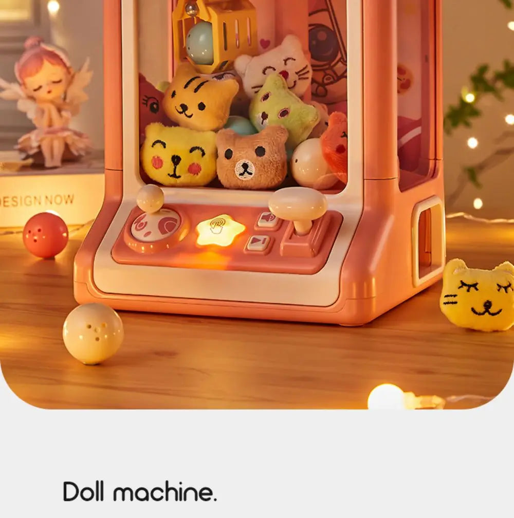 Mini Claw Machine Toy with Lights and Music for Kids