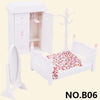 Forest Animal Miniature Dollhouse Furniture Set – 1/12 Scale Bedroom, Kitchen & Bathroom Decor
