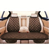 Interior view of a car seat with three plush anti-slip cushions for winter warmth