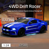 M3 GT500 1/24 RC Drift Car 4WD 2.4G High-Speed Remote Control Car