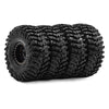 Brass Beadlock Wheel & Tire Set for 1/24 & 1/18 RC Crawlers
