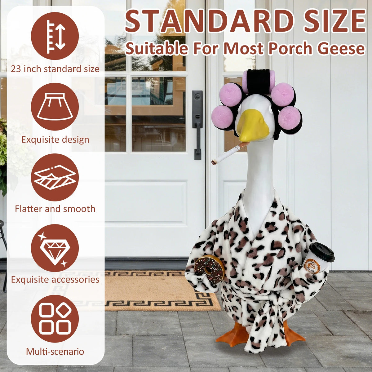 Goose Costume Dress-Up Set for Lawn Statues