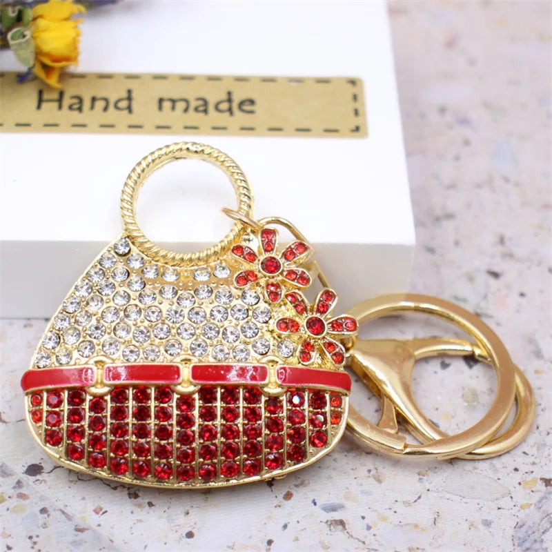 Crystal Rhinestone Handbag Keychain