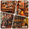 DIY Book Nook Shelf Insert Kit - Time Book House with Lights