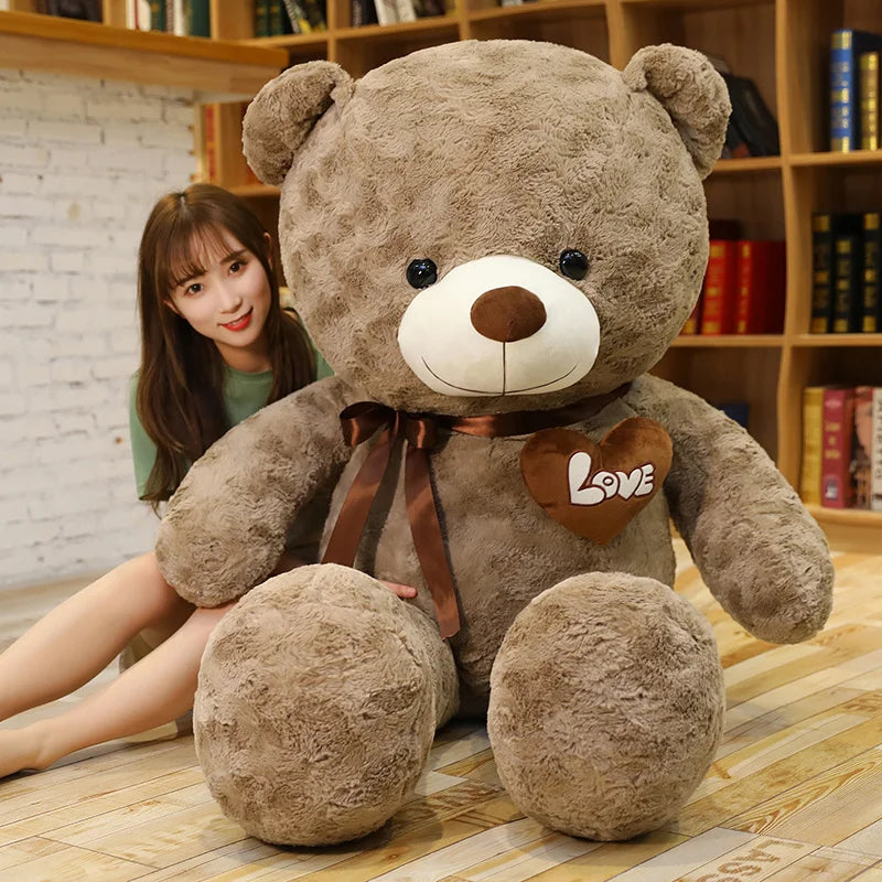 Soft Plush Teddy Bear with Heart Design