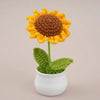 Handmade Crochet Sunflower in Pot