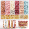 DIY Clay Bead Bracelet Making Kit with Golden Letter Beads