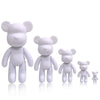 DIY Fluid Bear Sculpture Kit - Paintable Resin Bear Figurine for Creative Home Decor