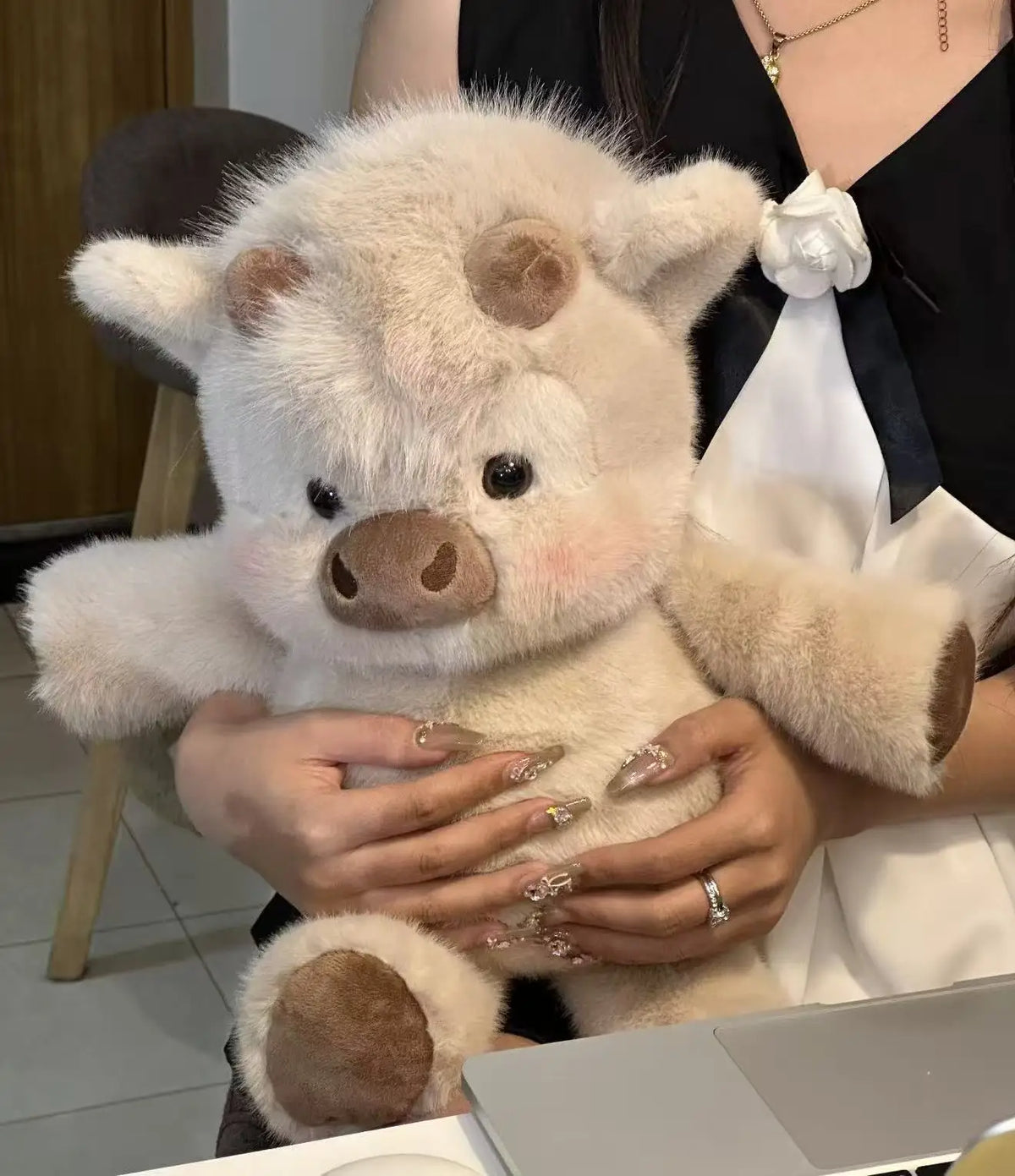 Extra Soft Cute Pig Plush Pillow - 17.7 Inch Comfort Stuffed Animal