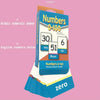 A pack of Numbers 0-100 flashcards showing Arabic numerals above and English numbers below