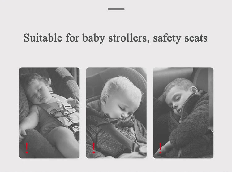 Soft U-Shaped Baby Head and Neck Support Pillow for Car Seat Travel