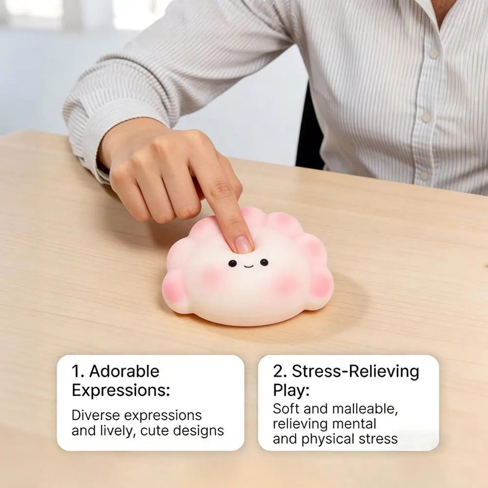 Kawaii Dumpling Squishy Stress Relief Toy