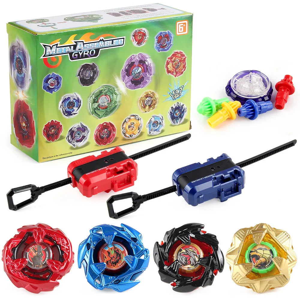 Gyro Spinning Tops Battle Set with Launchers