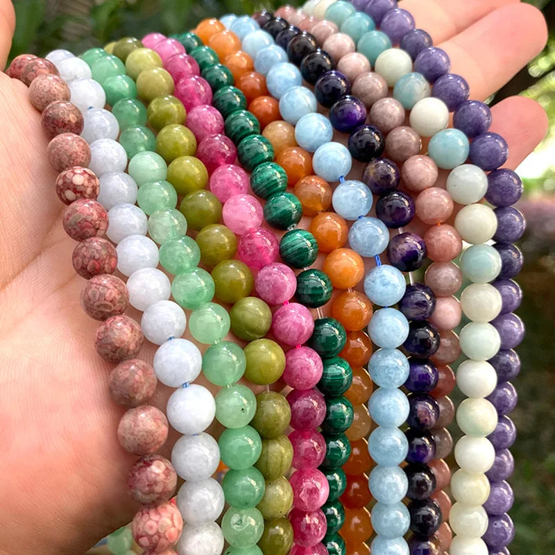 Natural Stone Beads for Jewelry Making - Lava, Tiger Eye, Agate & More