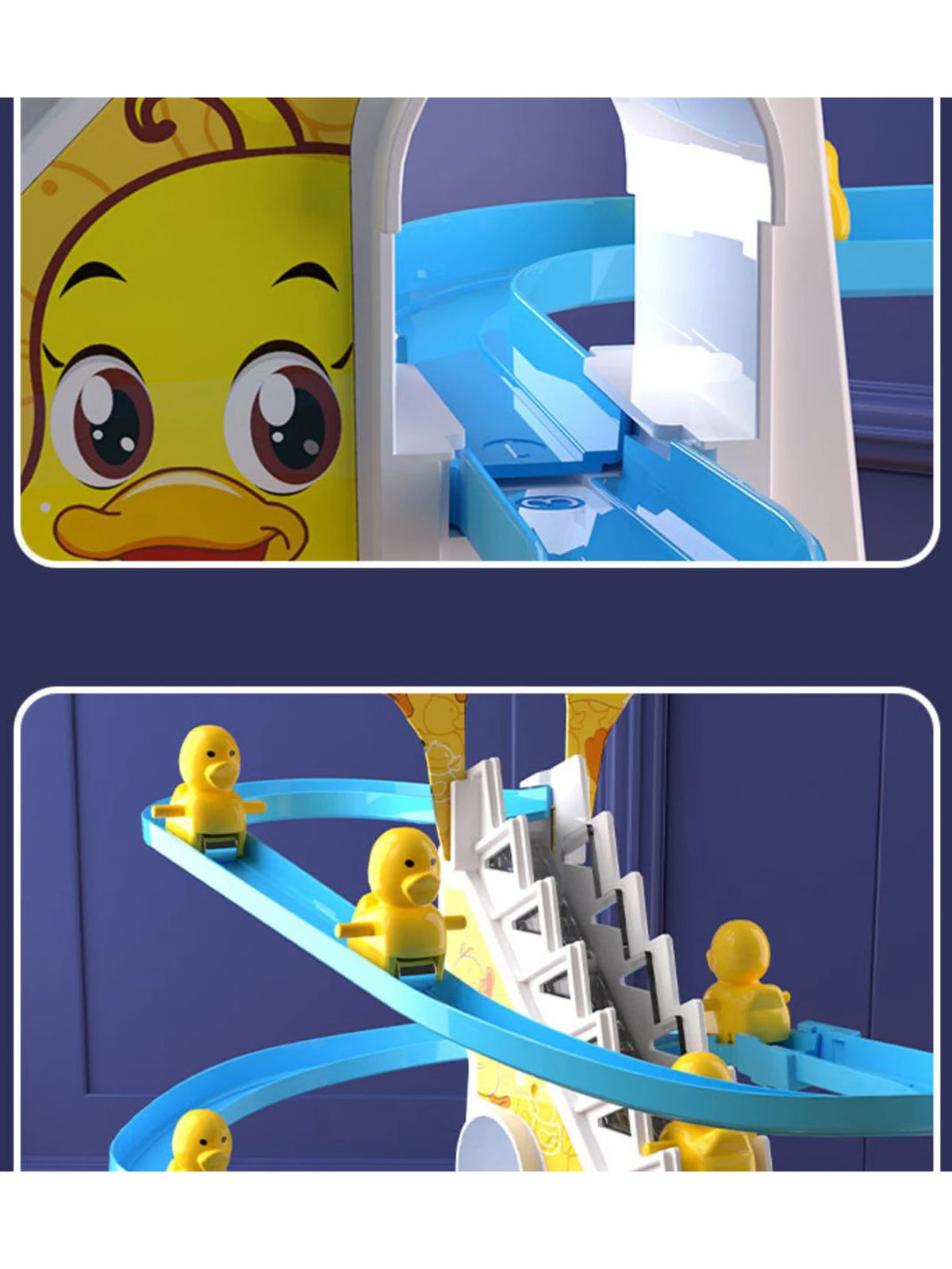Musical Duckling Climbing Stairs Toy