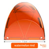 A transparent orange watermelon rind magnetic building blocks set for kids