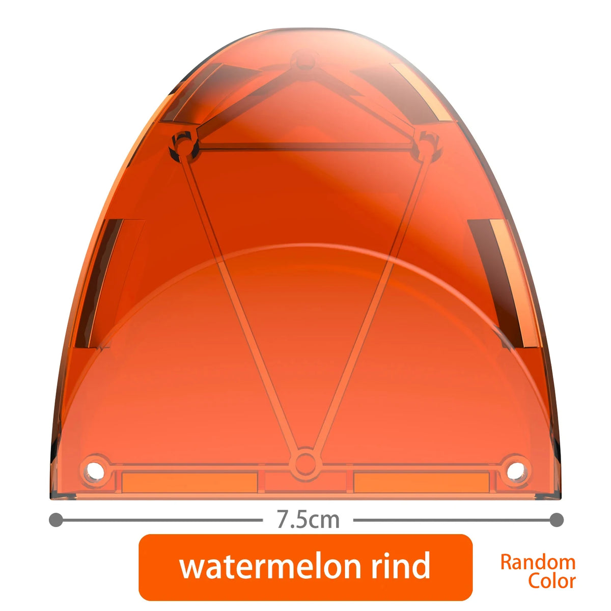 A transparent orange watermelon rind magnetic building blocks set for kids