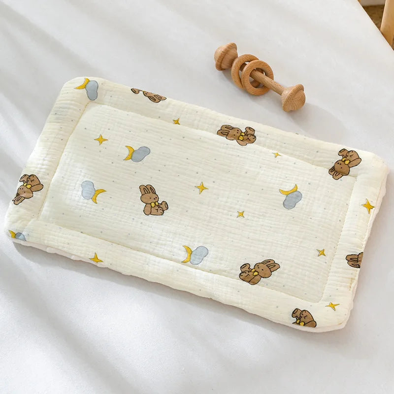 Breathable Four-Season Baby Pillow with Soft Cotton Cover