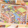 A collection of 3D landscape scene stickers featuring detailed outdoor and architectural elements for scrapbooking
