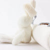 Hanging Plush Rabbit Rattle Toy for Strollers and Cribs