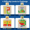 Wooden Mosaic Puzzle Set for Toddlers – Montessori Shape & Color Learning Toy