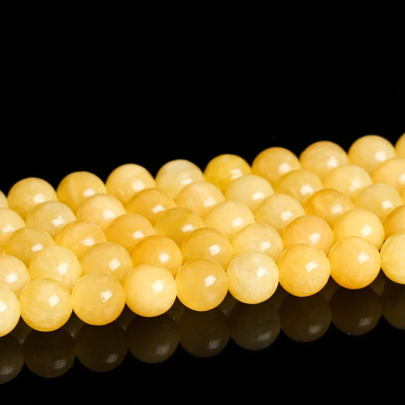 Natural Jade Round Beads for Jewelry Making