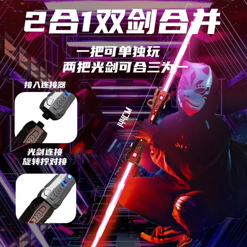 Telescopic Glow Sword with Music & Rotating Lights