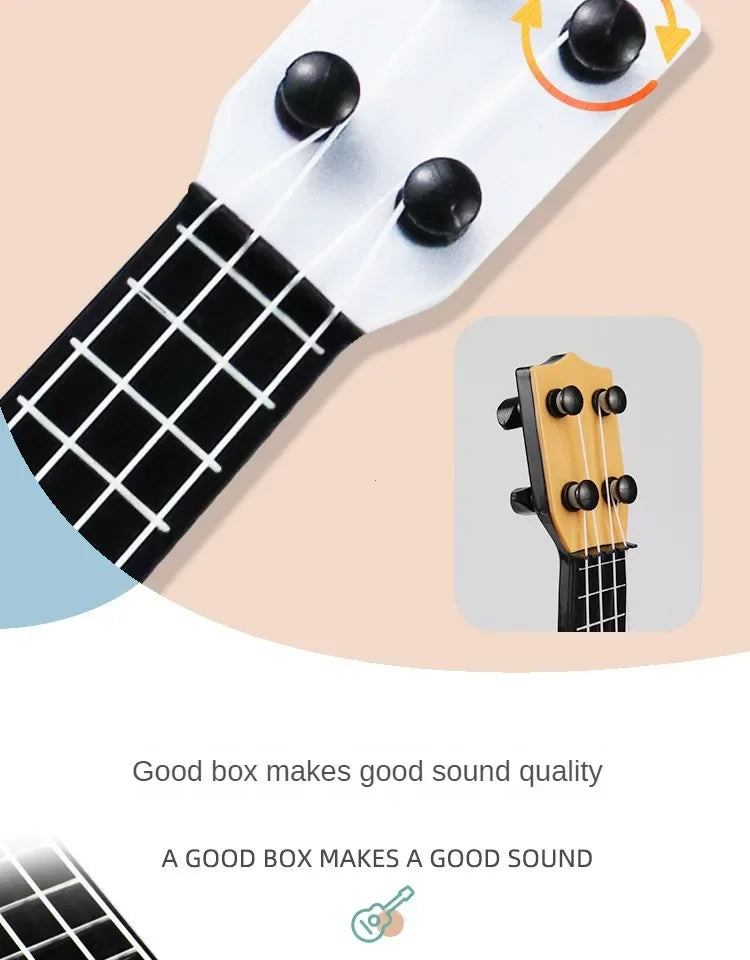 Mini Ukulele Toy for Toddler Musical Learning