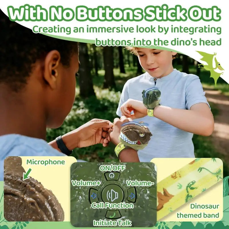 Dinosaur Head Walkie Talkies for Kids (2-Pack)
