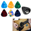 Adhesive Guitar Pick Holder with Celluloid Picks Set