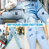 Iron-On Denim Patches for Jeans Repair & DIY Crafts