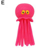 A bright pink squeeze and soak octopus bath toy for toddlers.