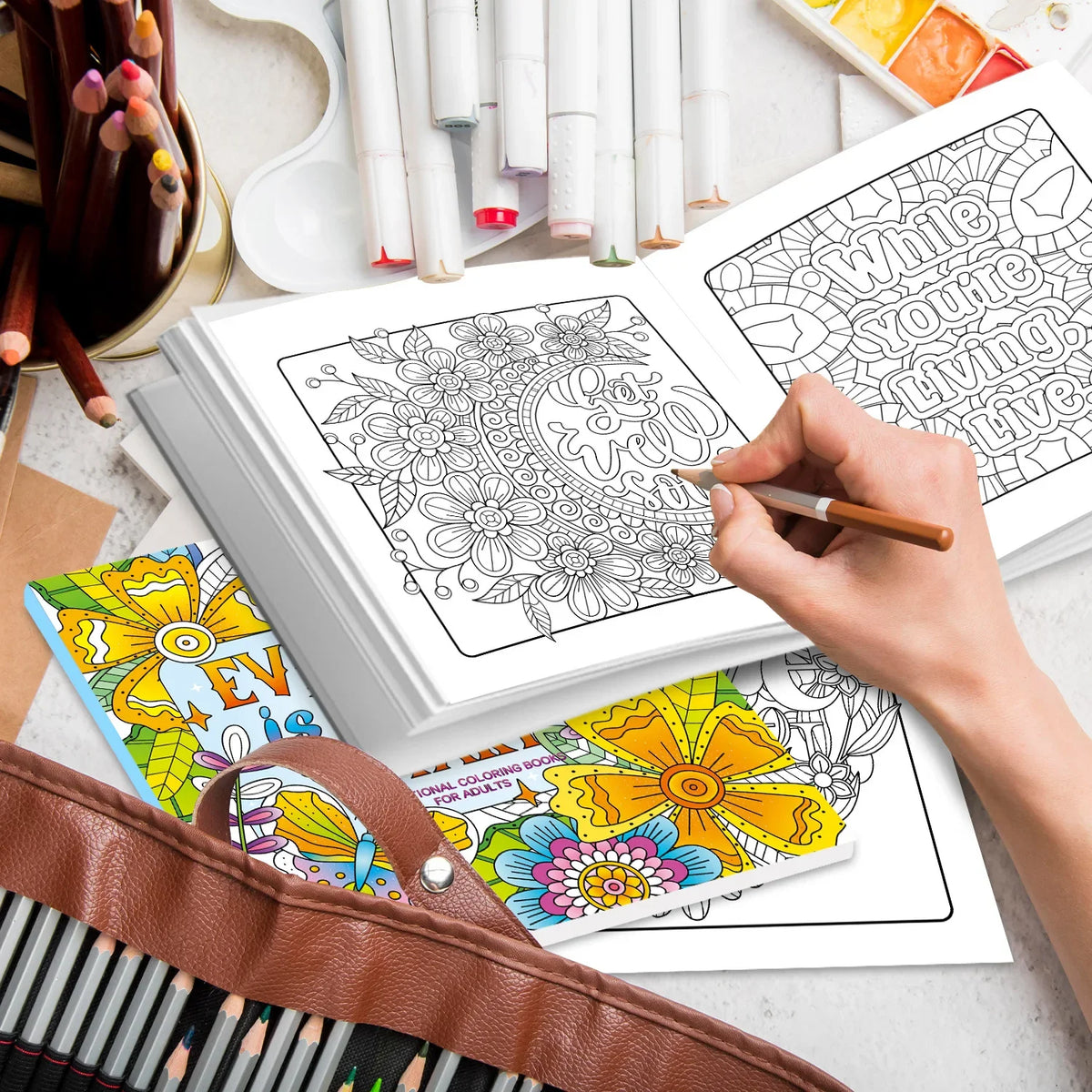 Adult Mandala Coloring Book – 32 Stress-Relief Designs