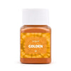 A jar of Golden textile fabric dye powder with a white cap.
